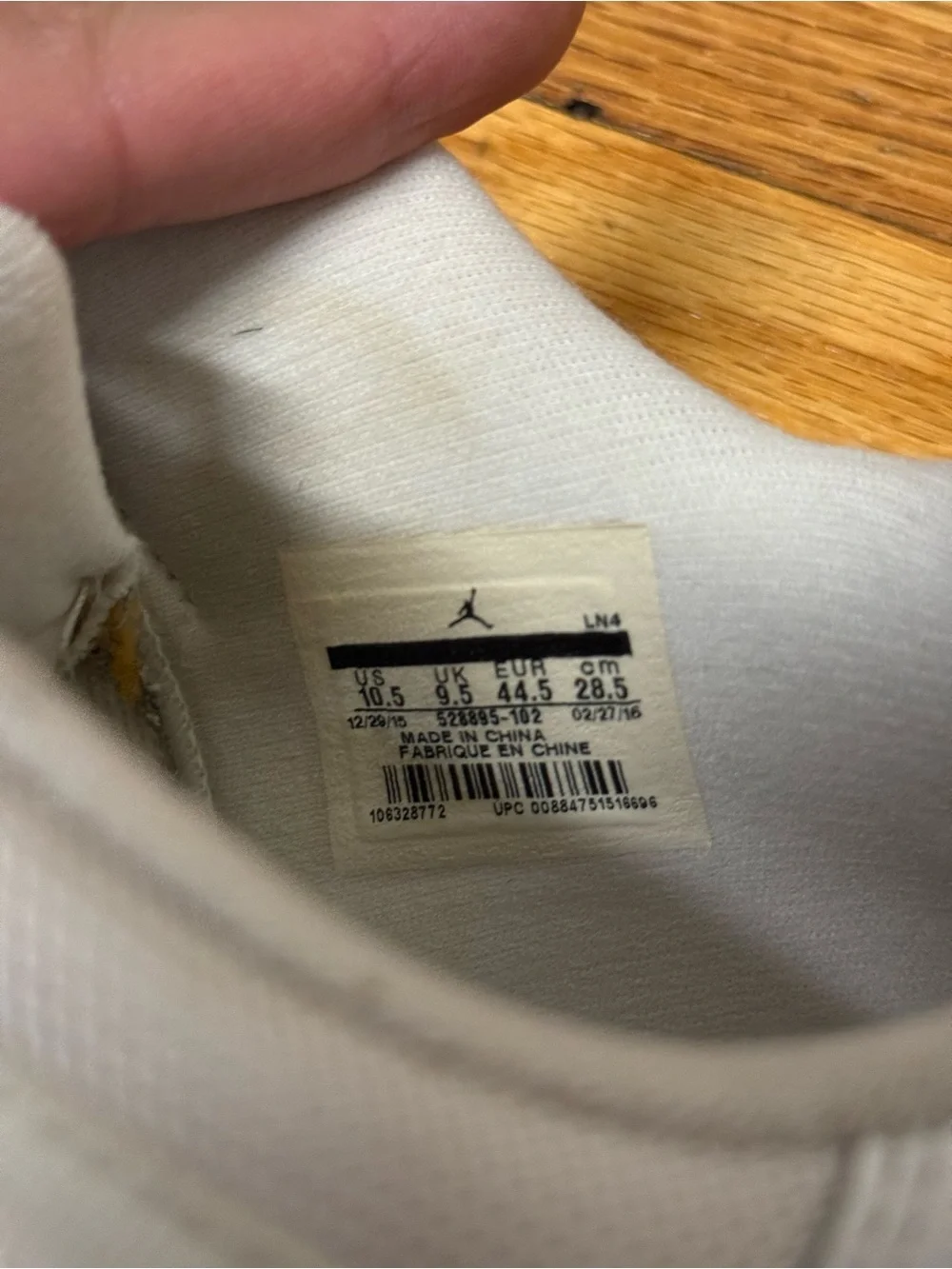 Jordan worn pair